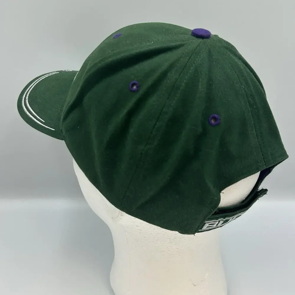 Vintage Milwaukee Bucks NBA Twins Baseball Hat Snapback Cap 1990 Basketball VTG